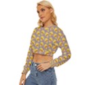 Yellow Mushroom Pattern Lightweight Long Sleeve Sweatshirt View2