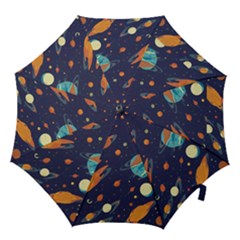 Space Galaxy Planet Universe Stars Night Fantasy Hook Handle Umbrellas (medium) by Ket1n9