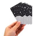Black And White Waves And Stars Abstract Backdrop Clipart Playing Cards Single Design (Rectangle) with Custom Box View3