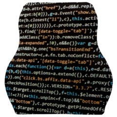 Close Up Code Coding Computer Car Seat Velour Cushion  by Hannah976