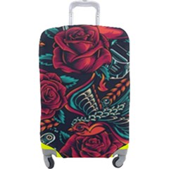 Vintage Flash Tattoos Designs Seamless Pattern Luggage Cover (large) by Ndabl3x