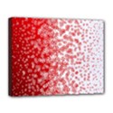 Christmas New Year Snowflake Deer Canvas 14  x 11  (Stretched) View1