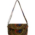 Swirl Vortex Emoji Cyclone Motion Art Removable Strap Clutch Bag View1