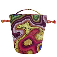 Chaos Unknown Unfamiliar Strange Drawstring Bucket Bag by Paksenen