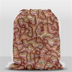 Mind Brain Thought Mental Drawstring Bag (small) by Paksenen