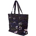 Footprints Path Mystery Unknown Zip Up Canvas Bag View1