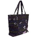 Footprints Path Mystery Unknown Zip Up Canvas Bag View2