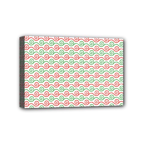 Spiral Geometry Pattern Mini Canvas 6  X 4  (stretched) by Ndabl3x