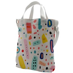 Abstract Seamless Colorful Pattern Canvas Messenger Bag by Ndabl3x