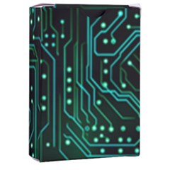 Circuits Circuit Board Green Playing Cards Single Design (rectangle) With Custom Box by Ndabl3x