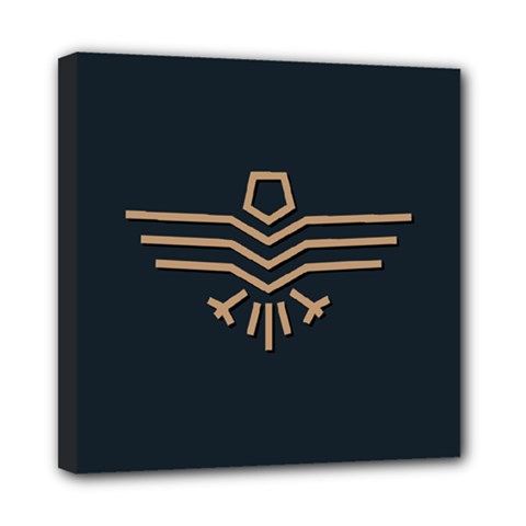 Eagle Bird Mini Canvas 8  X 8  (stretched) by Cendanart