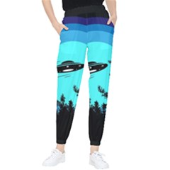 Ufo Alien Night Sky Night Women s Tapered Pants by Cendanart