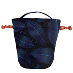 Leaves Nature Drawstring Bucket Bag by Cendanart