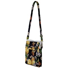 Embroidery Blossoming Lemons Butterfly Seamless Pattern Multi Function Travel Bag by Ket1n9