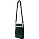 Green Matrix Code Illustration Digital Art Portrait Display Multi Function Travel Bag View2