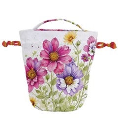 Flourish Colours Invitation Drawstring Bucket Bag by Bedest