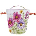 Flourish Colours Invitation Drawstring Bucket Bag View2