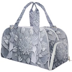 Flower Ornament Graphic Ornate Burner Gym Duffel Bag by Bedest