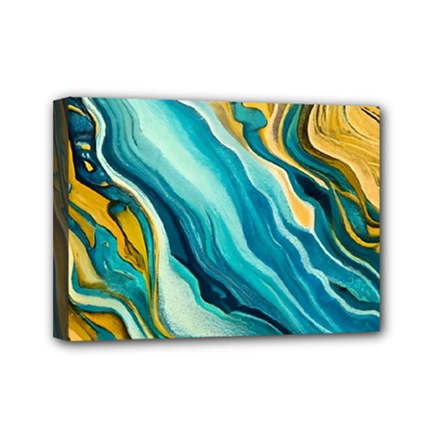 Painting Liquid Water Mini Canvas 7  X 5  (stretched) by Grandong