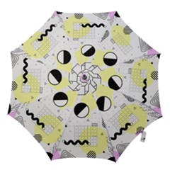 Graphic Design Geometric Background Hook Handle Umbrellas (large) by Bedest