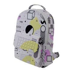 Graphic Design Geometric Background Flap Pocket Backpack (large) by Bedest
