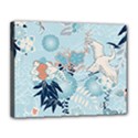 Crane Pattern Bird Animal Nature Canvas 14  x 11  (Stretched) View1