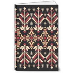 Vector Illustration Of Ukrainian Folk Seamless Pattern Ethnic Ornament Border Element Traditional 8  X 10  Softcover Notebook by Bedest