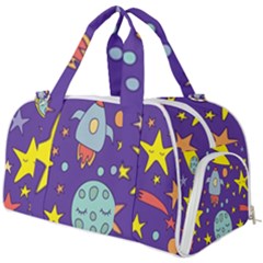 Card With Lovely Planets Burner Gym Duffel Bag by Bedest