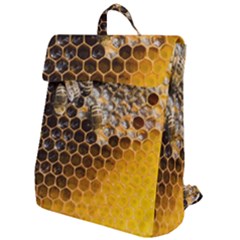 Honeycomb With Bees Flap Top Backpack by Bedest