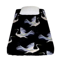 Crane Pattern Bird Animal Fitted Sheet (single Size) by Bedest