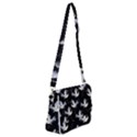 Crane Pattern Bird Animal Shoulder Bag with Back Zipper View1