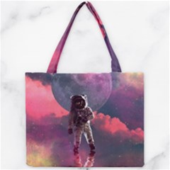 Aesthetic Astronautics Atmosphere Blue Clouds Cosmos Fantasy Galaxy Mini Tote Bag by Cendanart