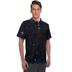 Sky Black Star Night Space Edge Super Dark Universe Men s Polo T-shirt by Cendanart