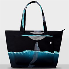 Dolphin Moon Water Back Pocket Shoulder Bag  by Ndabl3x