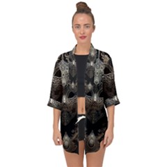 Mask Tribal Open Front Chiffon Kimono by Ndabl3x