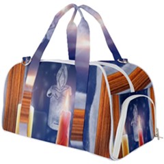 Christmas Lighting Candles Burner Gym Duffel Bag by Cendanart