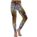 Barcelona Glass Window Stained Glass Kids  Lightweight Velour Classic Yoga Leggings View1
