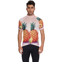 Fruit Pattern Apple Abstract Food Men s Short Sleeve Cycling Jersey by Proyonanggan