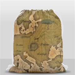 Map Geography Travel Global Drawstring Bag (small) by Proyonanggan