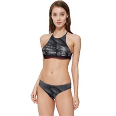 Grave Yard Dark Fantasy Trees Banded Triangle Bikini Set by Cemarart
