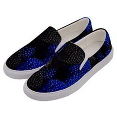 Raspberry One Edge Men s Canvas Slip Ons by Cemarart