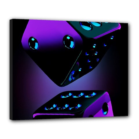 3d Love Ludo Game Canvas 20  X 16  (stretched) by Cemarart