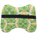 Green Pattern Retro Wallpaper Head Support Cushion View2