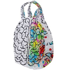 Brain Mind Psychology Idea Drawing Short Overalls Travel Backpack by Azkajaya