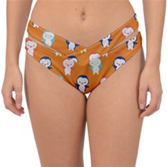 Cute Penguin Funny Pattern Double Strap Halter Bikini Bottoms by Grandong