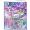 Fuchsia on turquoise flow 8  x 10  Softcover Notebook View1