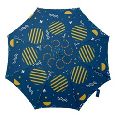 Flat Design Geometric Shapes Background Hook Handle Umbrellas (small) by Grandong