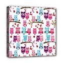 Owl Pattern Mini Canvas 8  x 8  (Stretched) View1