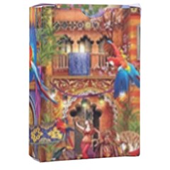Arabian Street Art Colorful Peacock Tiger Man Parrot Horse Dancer Fantasy Playing Cards Single Design (rectangle) With Custom Box by Cemarart