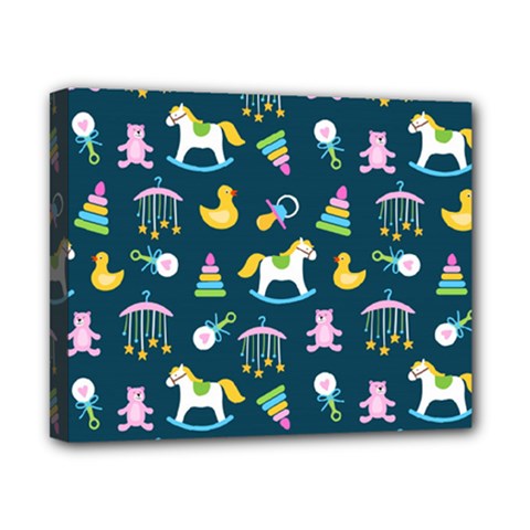 Cute Babies Toys Seamless Pattern Canvas 10  X 8  (stretched) by Ndabl3x